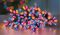 LB112382RBW - 50 LED Multi Action Lights with Timer, Rainbow