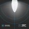 VT-299D 21861 - 5.5W LED Candle Bulb, B15, 3000K, 470lm, Dimmable