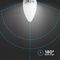 VT-223 21103 - 4.5W LED Candle Bulb, BC/B22, 3000K, 470lm, Non-Dimmable