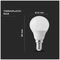 VT-1819 214123 - 3.7W LED Golf Ball Bulb, P45, E14, 3000K, 320lm, Non-Dimmable