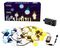 TWF020GOP-BUK - 20 Gold & Silver LED Festoon Lights, 10m, Black Cable