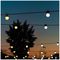 TWF020GOP-BUK - 20 Gold & Silver LED Festoon Lights, 10m, Black Cable