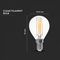 VT-2486 2854 - 6W LED Filament Golf Ball P45 Bulb, E14, 2700K, 800lm, Non-Dimmable