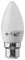 VT-223 2120152 - 4.5W LED Frosted Candle Bulb, B22, 6500K, 470lm