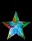 LB231157 - 60cm Battery Operated Iridescent Dream Star Hanging Decoration with 100 White LEDs