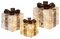 LV201376S - Silver & Black Parcels with 40 Warm White LEDs, 3 Piece