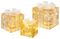LV201378 - Gold & White Parcels with 40 Warm White LEDs, 3 Piece