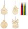 AC111789 - 12cm Colour Your Own Christmas Hanging Decoration - Various Designs