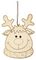 AC111789 - 12cm Colour Your Own Christmas Hanging Decoration - Various Designs