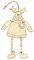 AC111794 - 20cm Colour Your Own Christmas Hanging Decorations with Dangly Legs - Various Designs