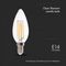 212848 - 6W LED Filament Candle Bulb, E14, 3000K, 800lm, Non-Dimmable
