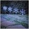 LV243043W - 60cm Snowflake Path Lights, White, Set of 4