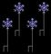 LV243043W - 60cm Snowflake Path Lights, White, Set of 4