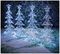 LV243045W - 80cm Tree Path Lights, White, Set of 4