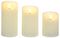 LB191108 - Battery Operated Flickabright Candles with Remote, Set of 3