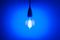 ST64/FILDIM/4W/ES/BLUE - 4W LED Filament ST64 Bulb, E27, Blue, Dimmable