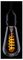 ST64/FILDIM/4W/BC/YELLOW - 4W LED Filament ST64 Bulb, BC/B22, Yellow, Dimmable
