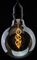 G125/LEDFIL/4W/ES/DS18K - 4W Smoked Glass LED Filament Bulb, G125, E27, 1800K, 130lm, Dimmable