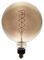 G200/LEDFIL/4W/ES/DS18K - 4W Smoked Glass LED Filament Bulb, G200, E27, 1800K, 220lm, Dimmable