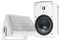GHSI-W400BT-WHT - Active and Passive Pair of 4" Waterproof Mountable Outdoor Bluetooth Speakers