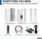 GHSI-W525BT-WHT - Active and Passive Pair of 5.25" Waterproof Mountable Outdoor Bluetooth Speakers