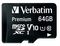 44084 - Premium U1 MicroSDXC Memory Card & SD Adaptor, 64GB
