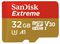 SDSQXAF-032G-GN6MA - Extreme MicroSDHC Class 10 U3 V30 Memory Card, 32GB 90MB/s 60MB/s