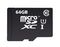 INMSDX64G10-90SPTAB - MicroSDHC Class 10 U1 Memory Card 90MB/s, 64GB