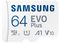 MB-MC64SA/EU - 64GB EVO Plus MicroSDXC Card with SD Adaptor, Class 10 UHS-I U1 160MB/s