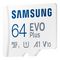 MB-MC64SA/EU - 64GB EVO Plus MicroSDXC Card with SD Adaptor, Class 10 UHS-I U1 160MB/s