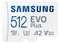 MB-MC512SA/EU - 512GB EVO Plus MicroSDXC Card with SD Adaptor, Class 10 UHS-I U3 160MB/s