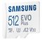 MB-MC512SA/EU - 512GB EVO Plus MicroSDXC Card with SD Adaptor, Class 10 UHS-I U3 160MB/s