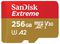 SDSQXAV-256G-GN6MA - Extreme MicroSDXC UHS-I U3 V30 Memory Card, 256GB 190MB/s 130MB/s