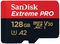 SDSQXCD-128G-GN6MA - Extreme Pro MicroSDXC Class 10 A2 U3 V30 Memory Card, 128GB 200MB/s 90MB/s