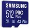 MB-MD512SA/EU - 512GB PRO Plus MicroSDXC Card with SD Adaptor, Class 10 UHS-I U3 180MB/s