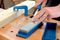 31696 - Silicone Carbide Sharpening Stone with Box