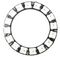 2648 - 16 LED Ring with Integrated Drivers, NeoPixel Compatible 5050 RGB LED