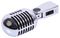 PLS00093 - Retro 50's Style Chrome Microphone, Dynamic Cardioid