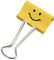 1354 - 32mm Yellow Emoji Foldback Clips - Pack of 20