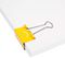 1354 - 32mm Yellow Emoji Foldback Clips - Pack of 20