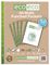 ECO113 - A4 100% Recycled Premier Reinforced Green Multi Punched Pockets - Pack of 100