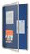 1902556 - Premium Plus Blue Felt Lockable Notice Board 9xA4