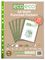ECO147 - A4 100% Recycled Premier Reinforced Green Multi Punched Pockets, 25 Pack