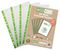 ECO147 - A4 100% Recycled Premier Reinforced Green Multi Punched Pockets, 25 Pack
