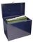 FPA4BL - A4 Metal File Box with 5 Suspension Files, Blue