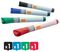 1905324 - Liquid Ink Glass Whiteboard Markers, 4 Pack Assorted Colours