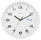 21027 - Supervisor 320mm Wall Clock with Day & Date, White / Chrome