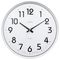 21287 - Orion 320mm Silent Sweep Non-Ticking Wall Clock, White / Chrome