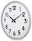 21287 - Orion 320mm Silent Sweep Non-Ticking Wall Clock, White / Chrome