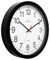 93/704B - Controller 368mm Silent Sweep Non-Ticking Wall Clock, White / Black